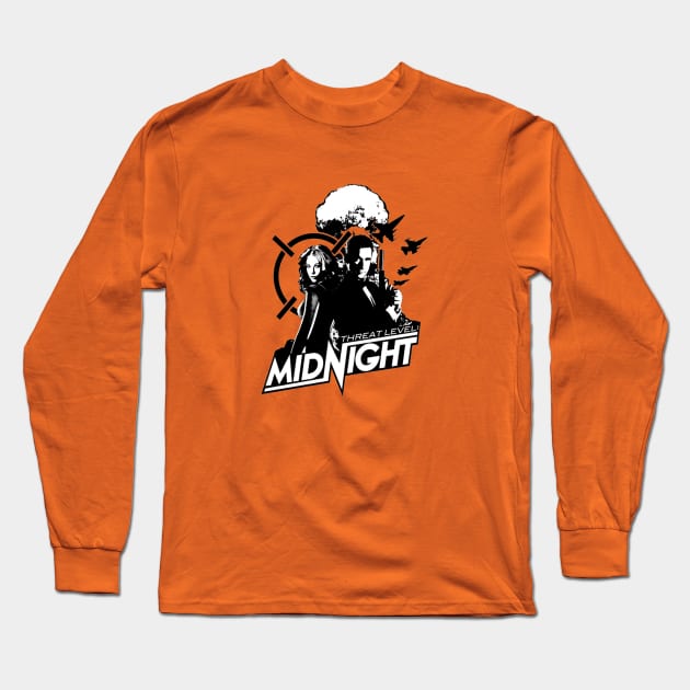 The Office Threat Midnight Long Sleeve T-Shirt by faridaintanalysta